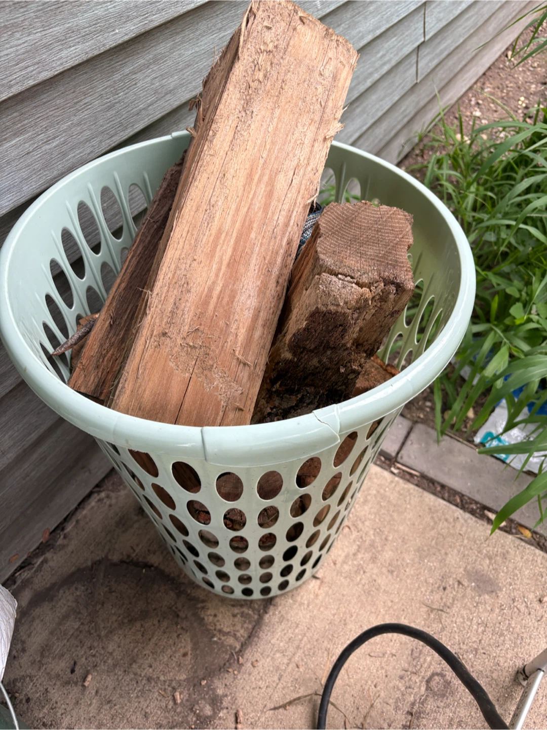 basket with firewood