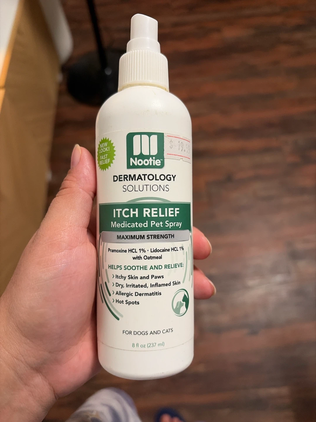 Nootie Dermatology Solutions Itch Relief Medicated Pet Spray