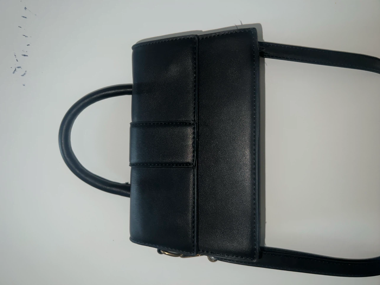 Black mini purse with crossbody strap