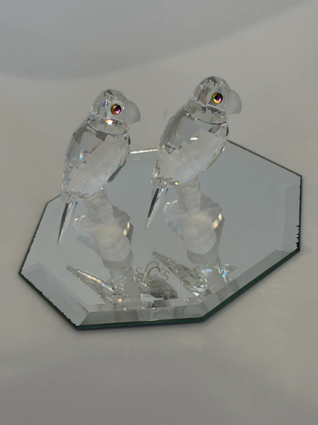 Swarovski Crystal SCS Pair of Budgies - photo 2