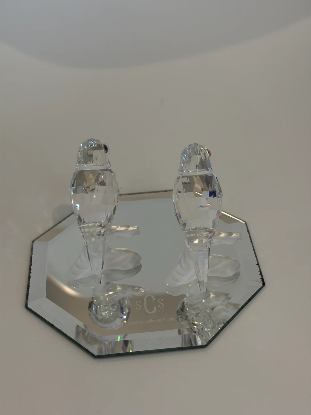 Swarovski Crystal SCS Pair of Budgies - photo 3