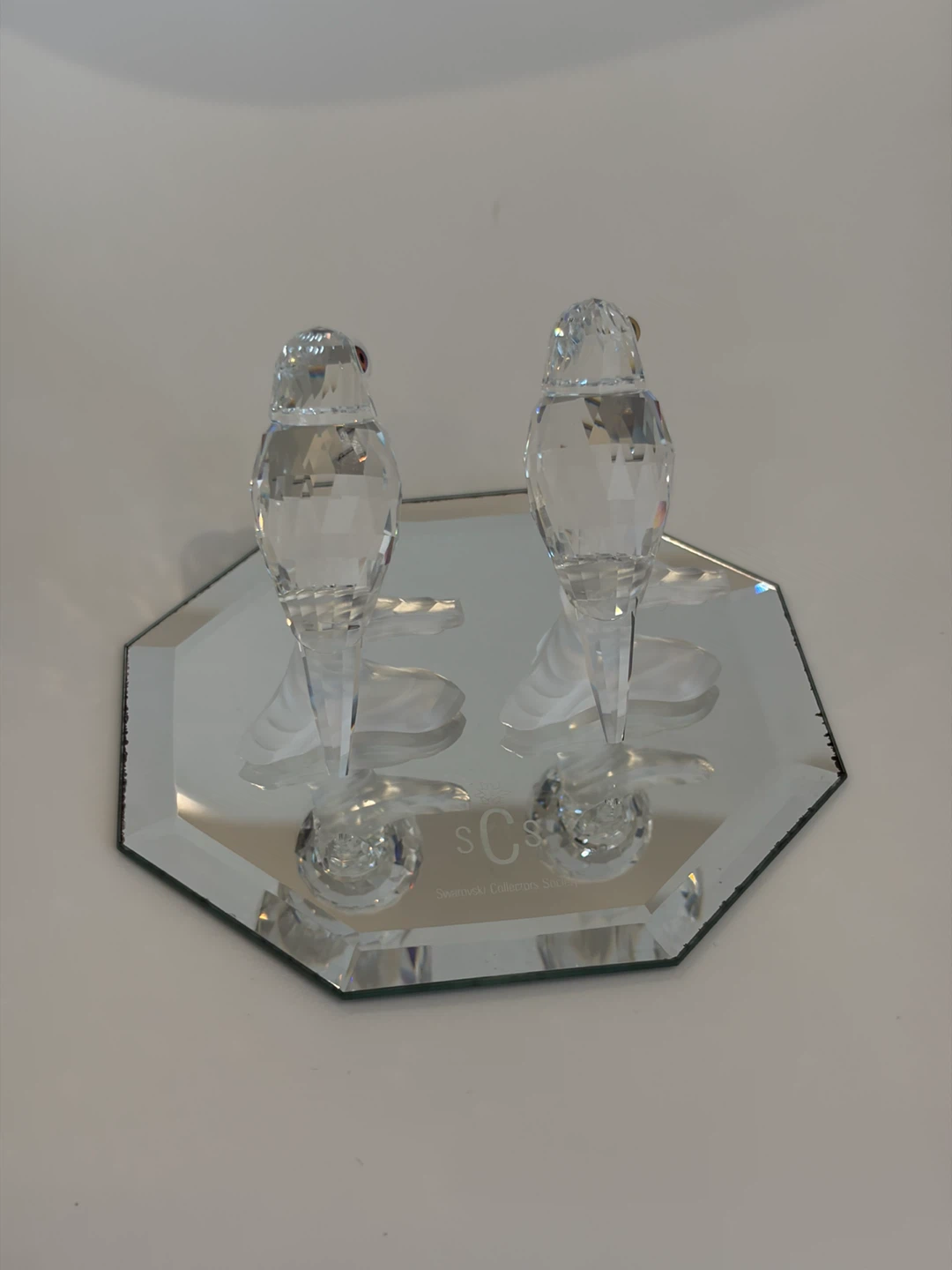 Swarovski Crystal SCS Pair of Budgies - photo 4