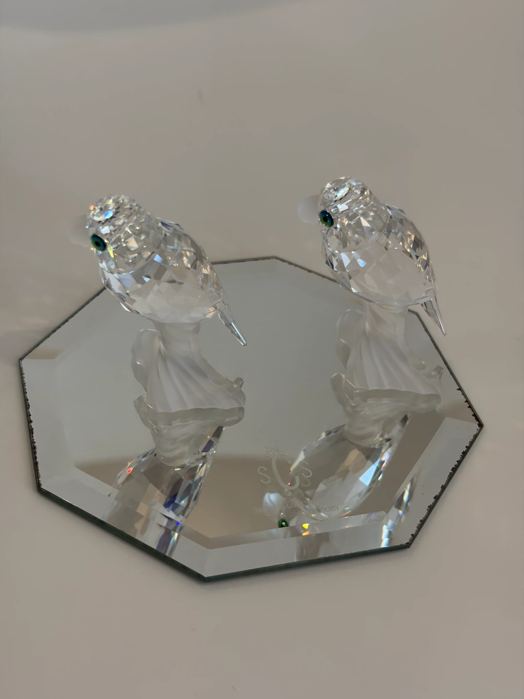 Swarovski Crystal SCS Pair of Budgies - photo 5