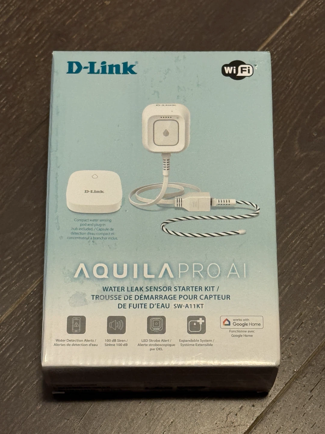 D-Link WiFi Water Leak Detector with 2 sensors