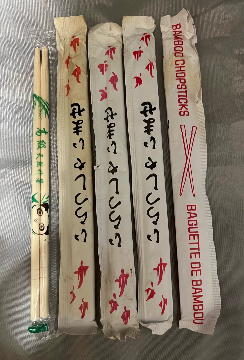 Bamboo Chopsticks and Birch Cutlery Set