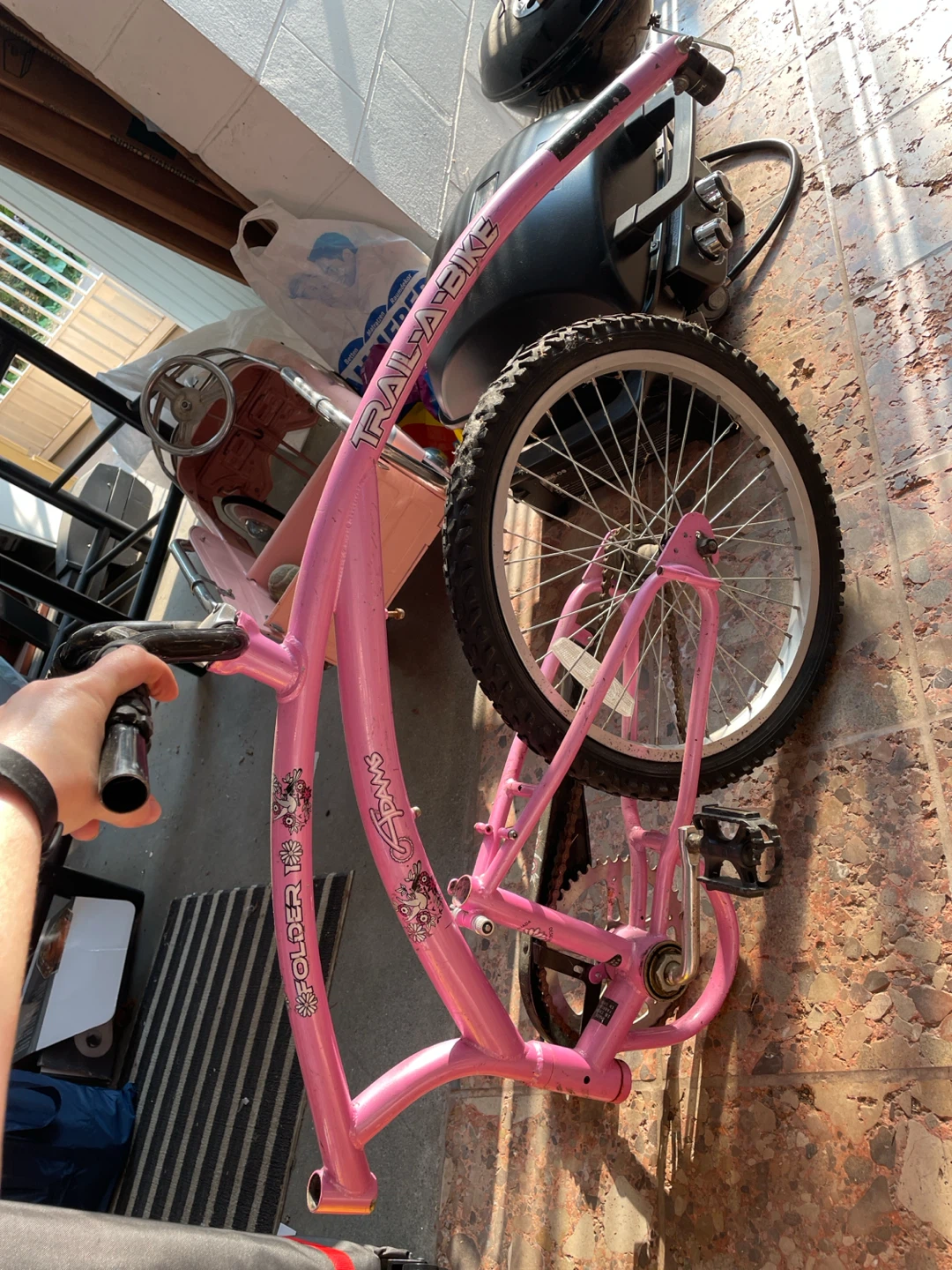 Pink Trail-a-bike folder 1 Adams - photo 5