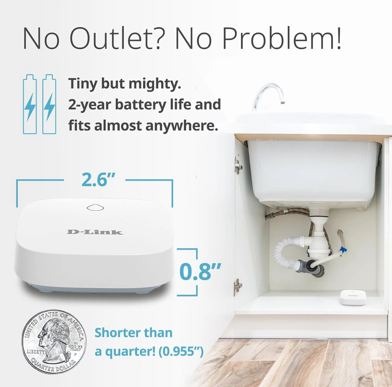 D-Link WiFi Water Leak Detector with 2 sensors - photo 4