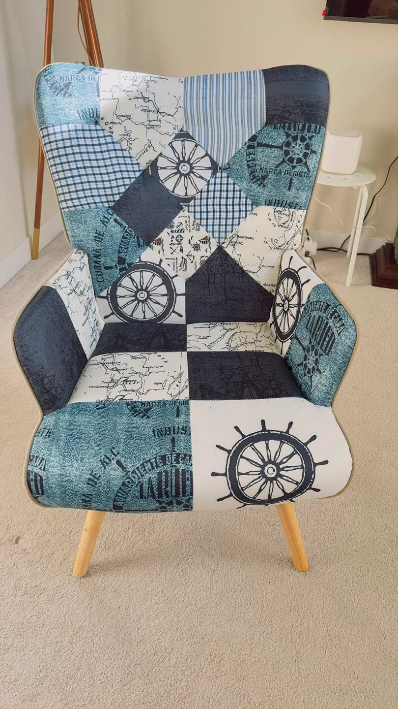 2 Wingback Accent Chairs - photo 2