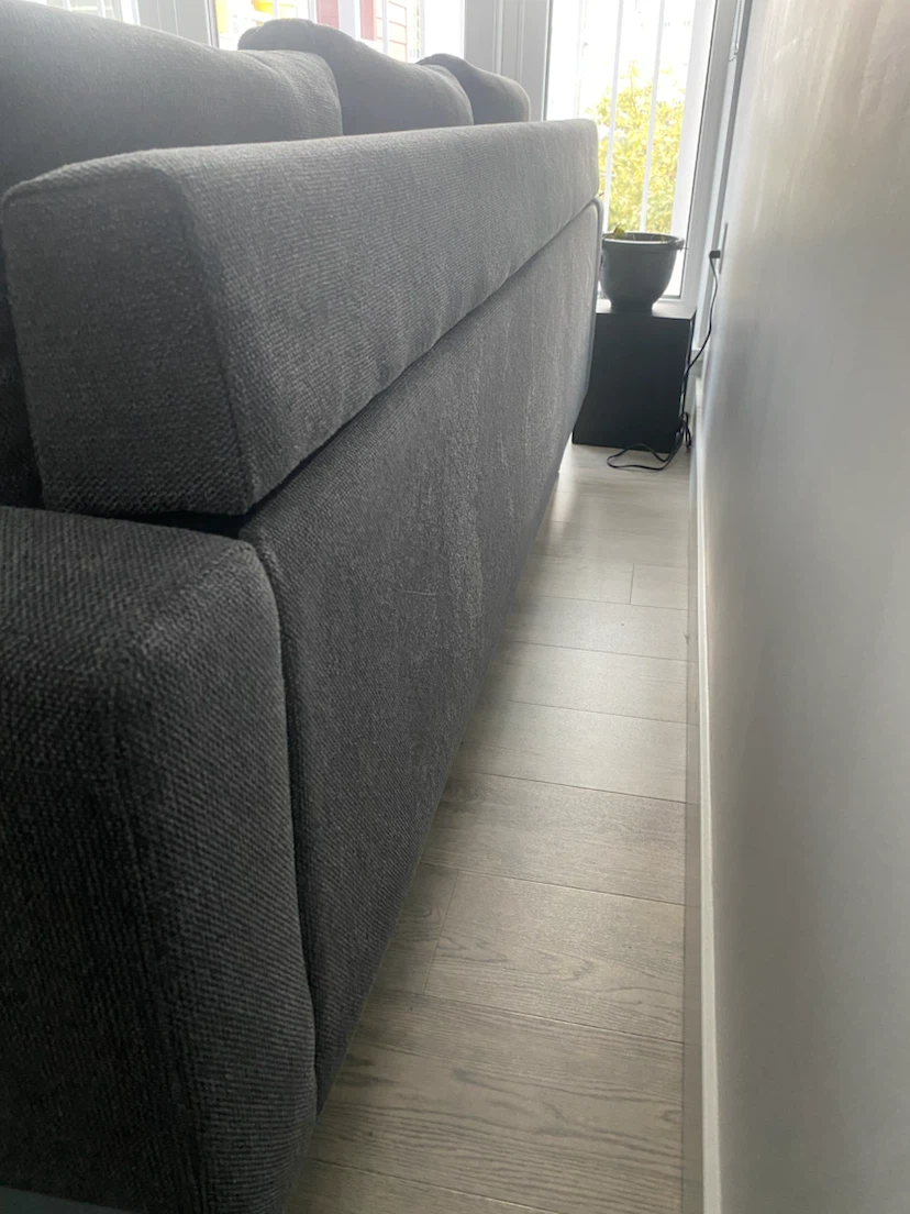 Dark Grey Sectional Sofa with Ottoman - photo 4