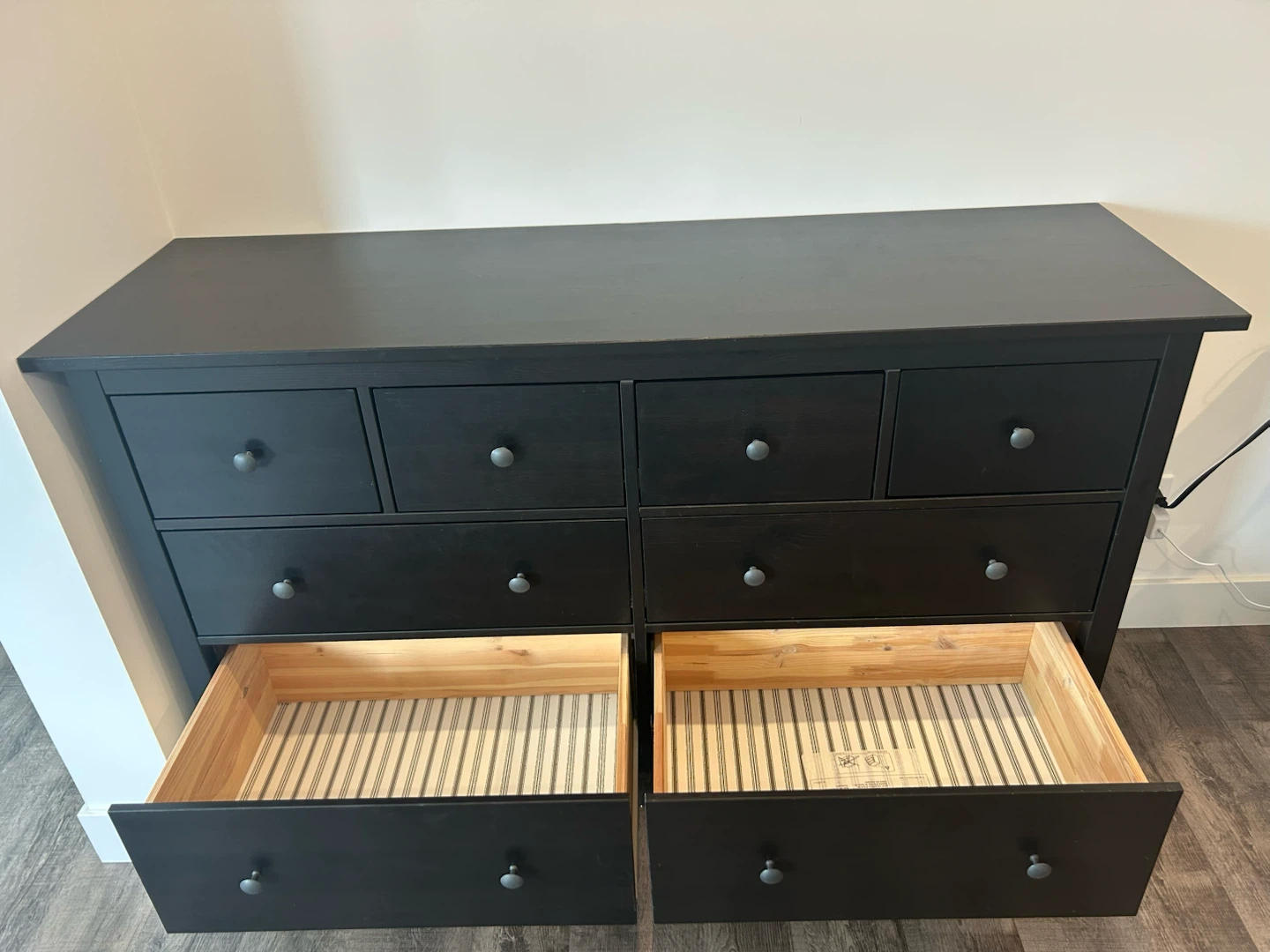 IKEA HEMNES dresser in black brown colour 8 drawers - photo 4