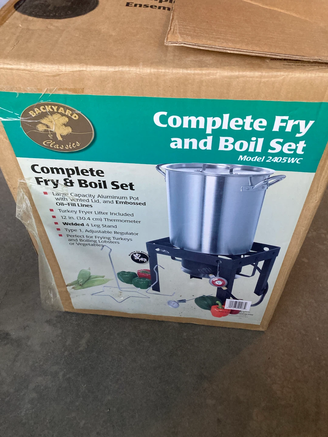 Backyard Classics Complete Outdoor Fry & Boil Set (Model 2405WC)