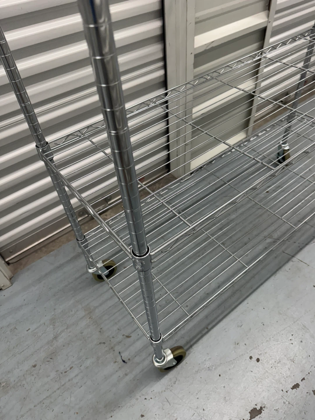 Wire Shelving Rack with Wheels - photo 3