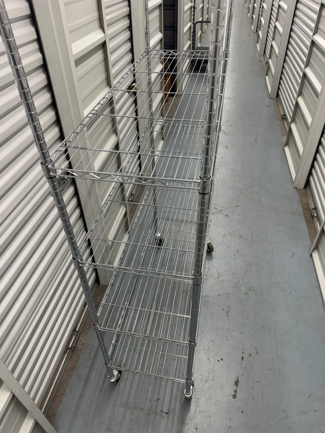 Wire Shelving Rack with Wheels - photo 2