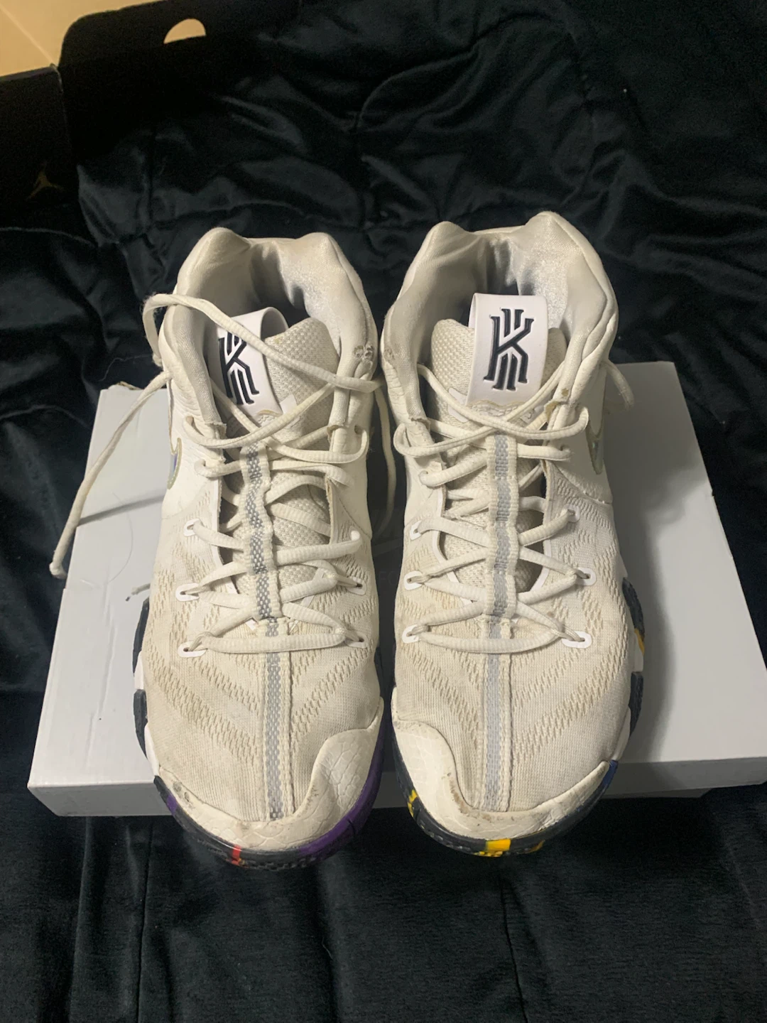 Nike Kyrie 4 White Basketball Shoes - photo 2
