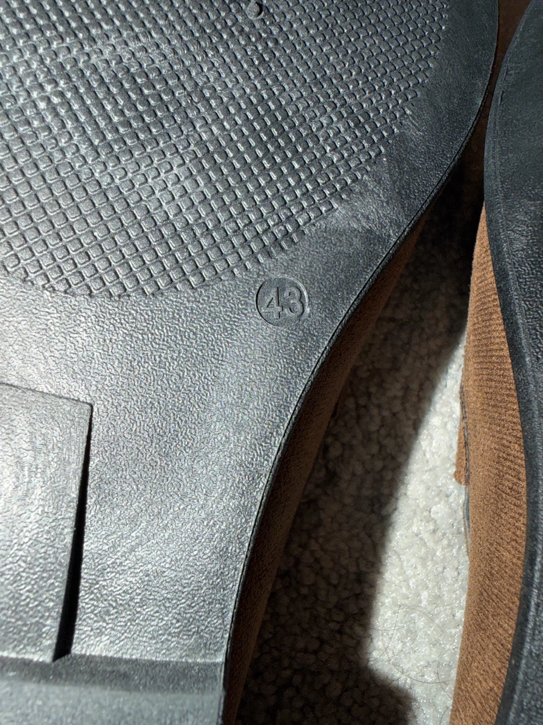 Brown Suede Loafers Size 43 - photo 3
