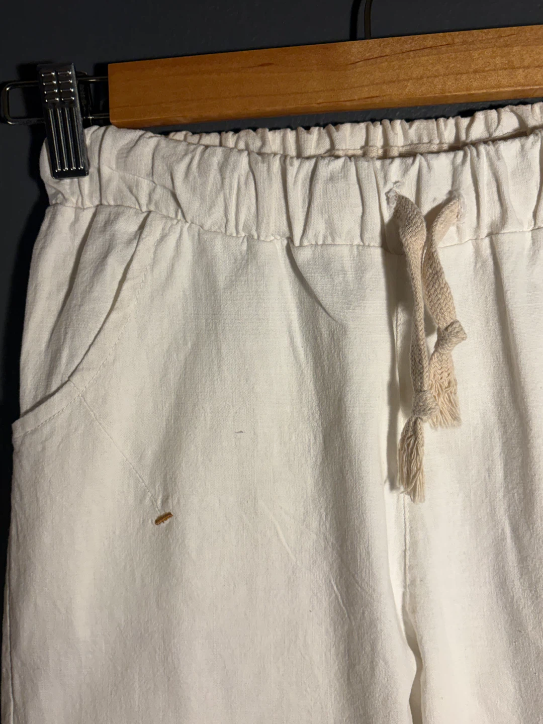 White Cotton Casual Summer Pants - photo 3