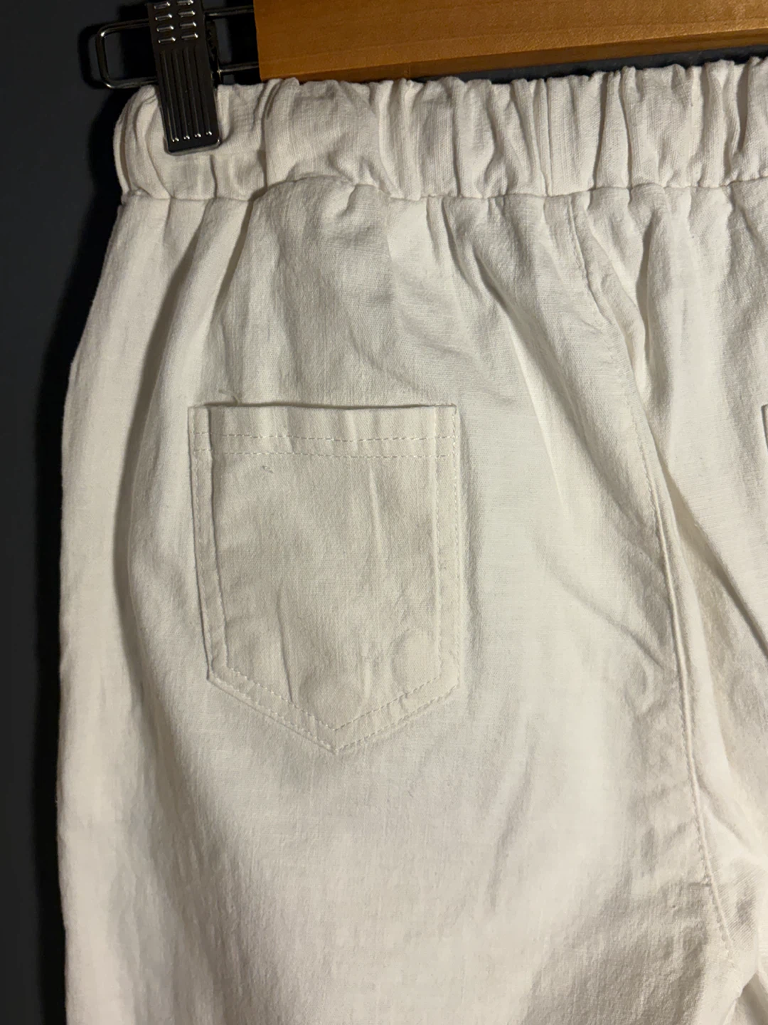 White Cotton Casual Summer Pants - photo 4