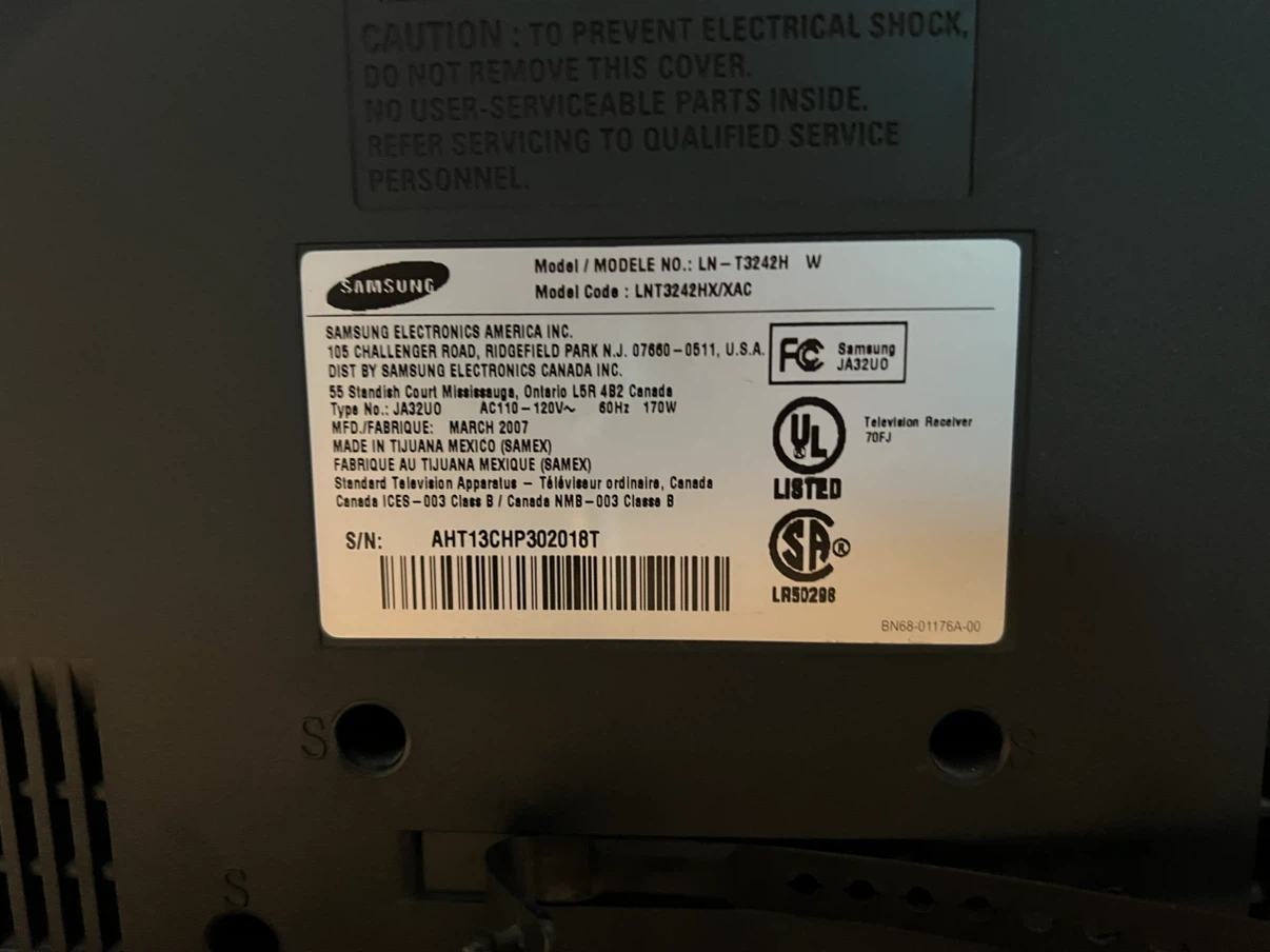 Samsung 32" HD TV LN-T3242H - photo 4