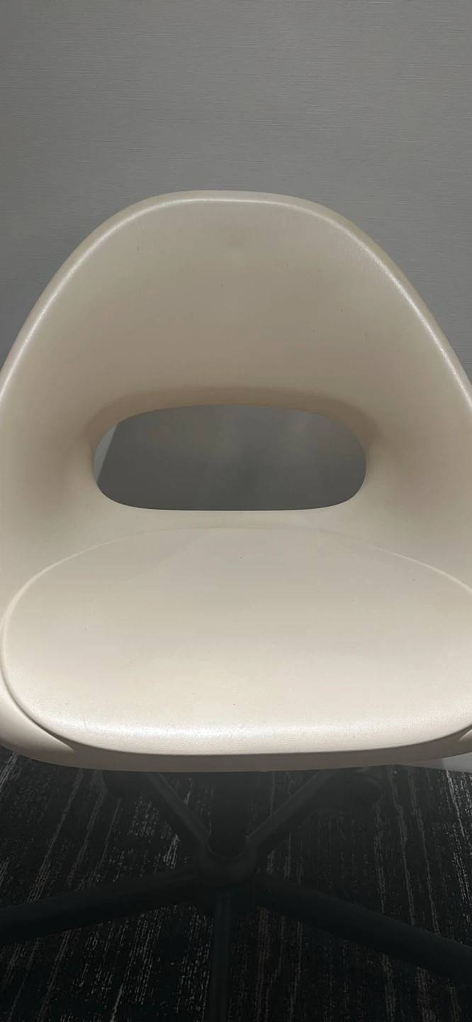 Yellow White IKEA LOBERGET / MALSKÄR Swivel Chair - White/Black - photo 2