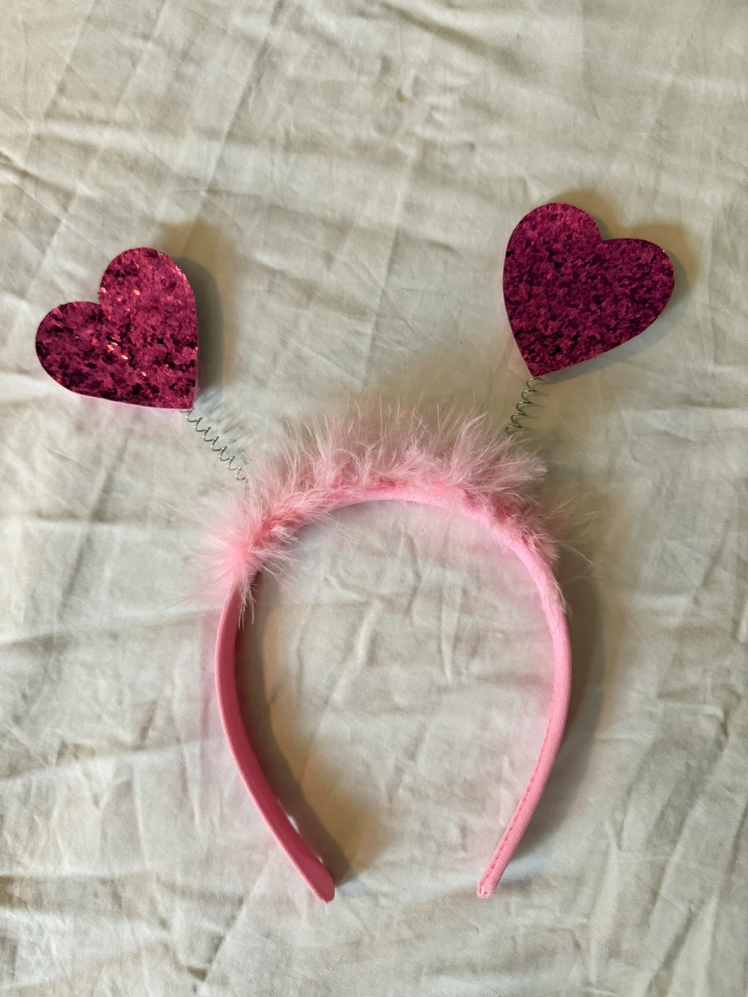 Pink Headband with Hearts - photo 2