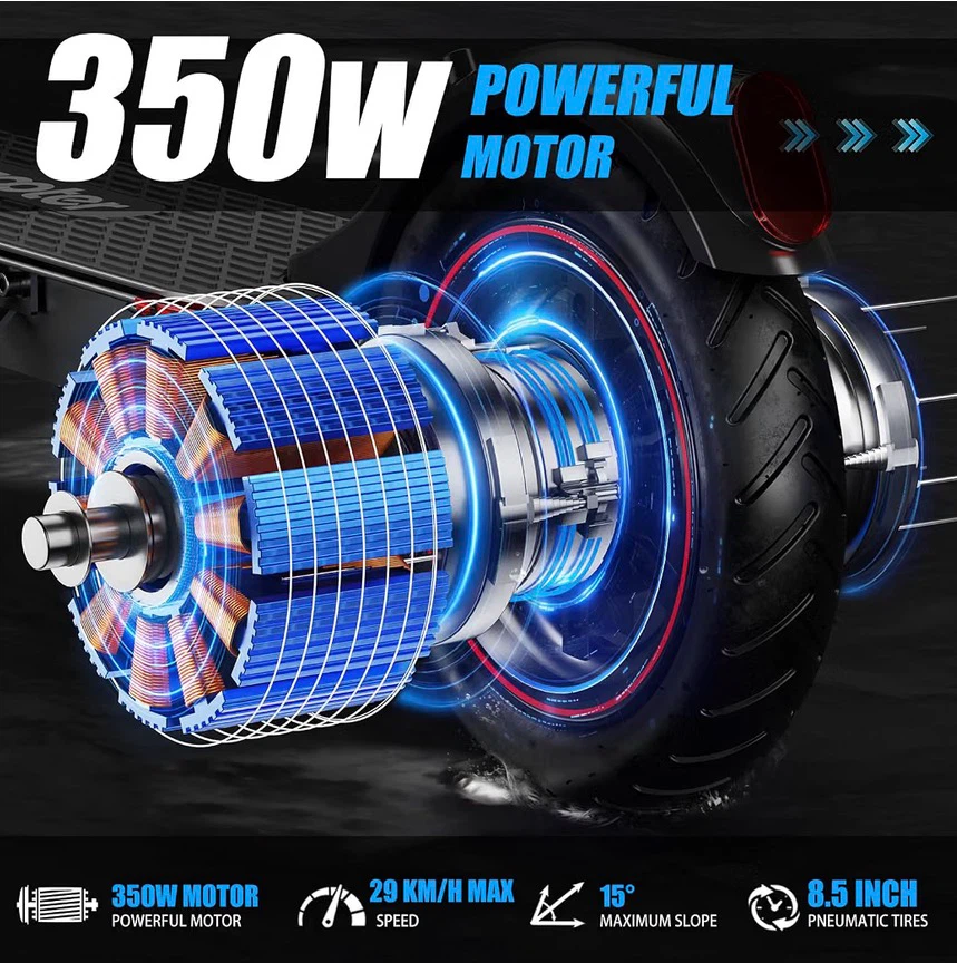 iScooter Electric Scooter, 350W speed up to 29KM/H - photo 3
