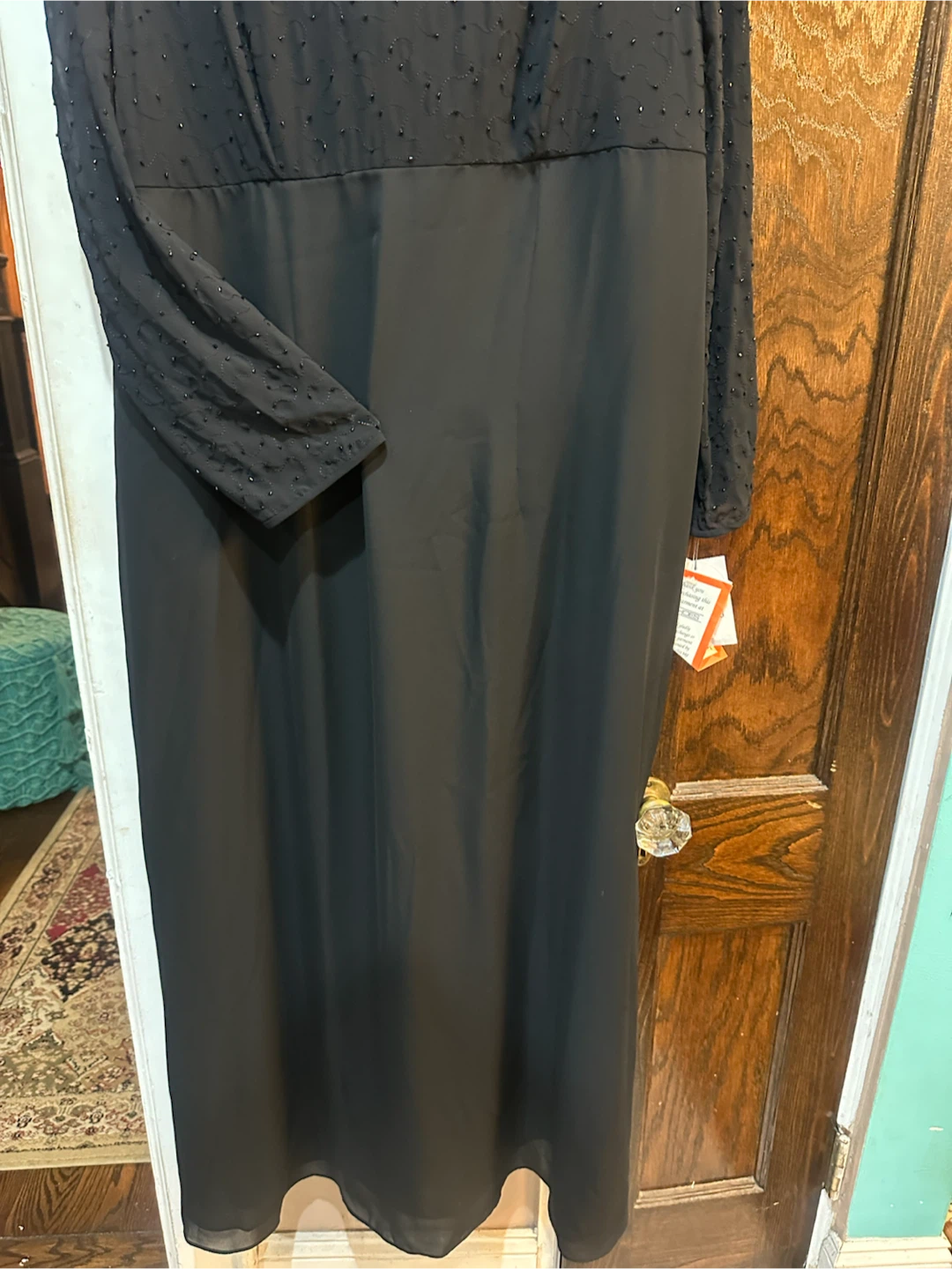 Liz Claiborne Black Long Sleeve Maxi Dress - photo 4