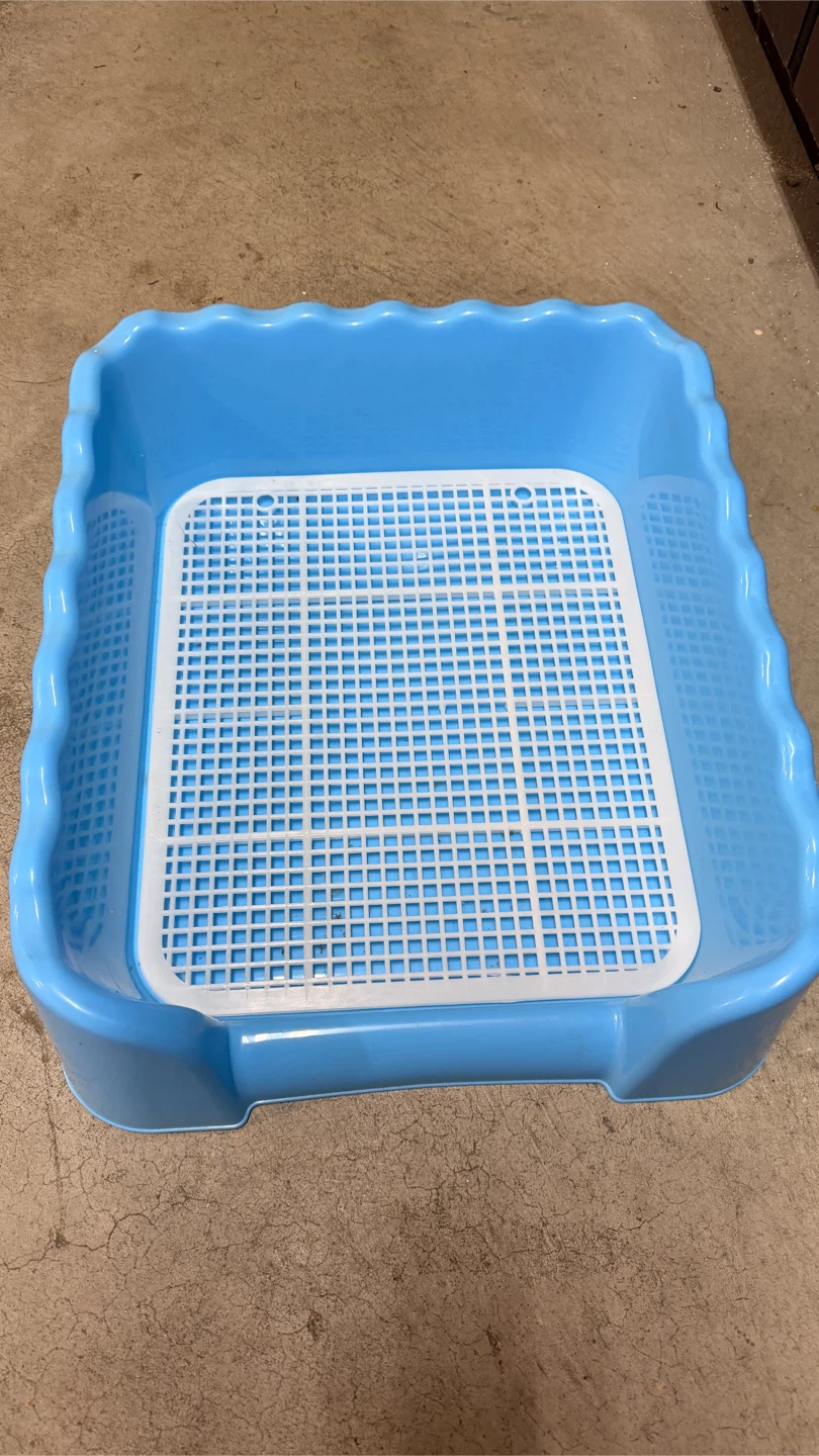 Blue Pet Training Potty Tray with Grate