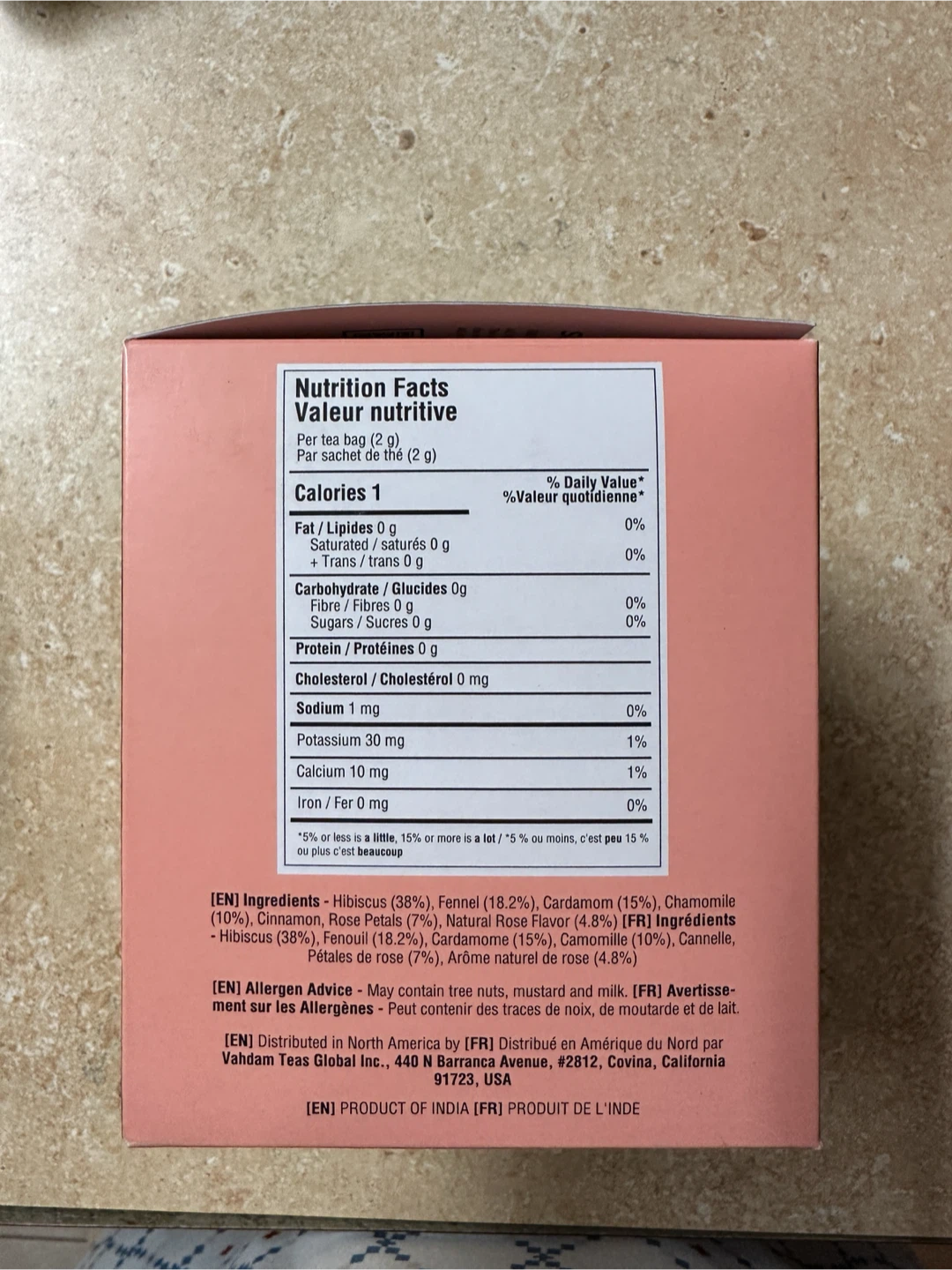 Vahdam India Hibiscus Rose Herbal Tea - photo 2
