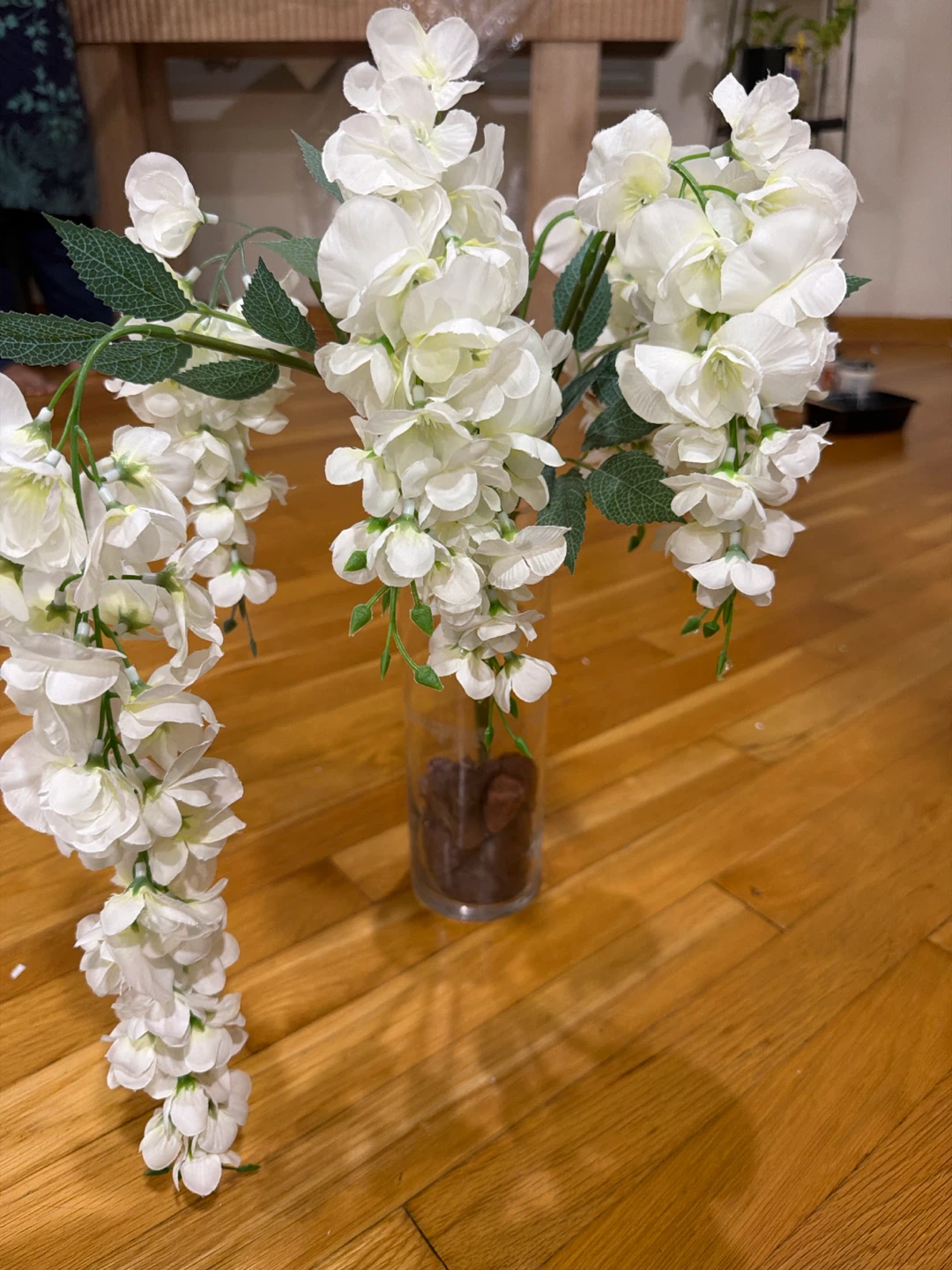 White Artificial Wisteria Flowers