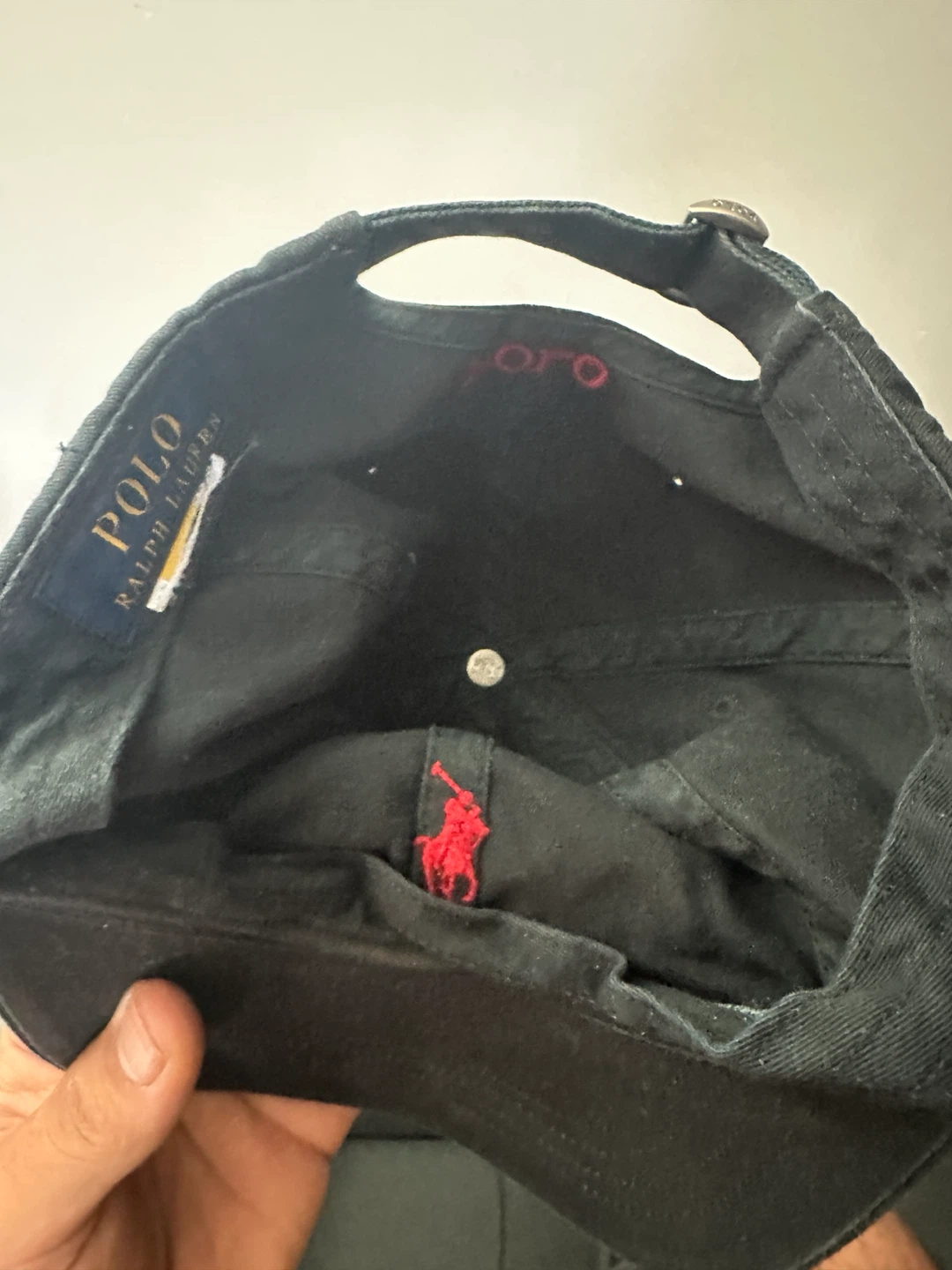 Polo Ralph Lauren Black Baseball Cap - photo 3