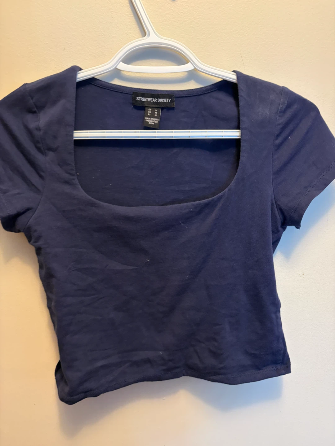 Streetwear Society Navy Cropped Top
