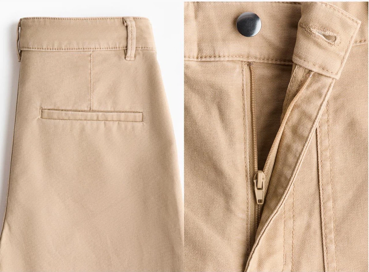 *Brand New* H&M Wide Leg Trousers - Beige - photo 3