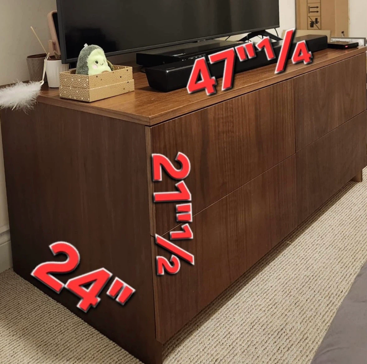 Dark Wood Dresser