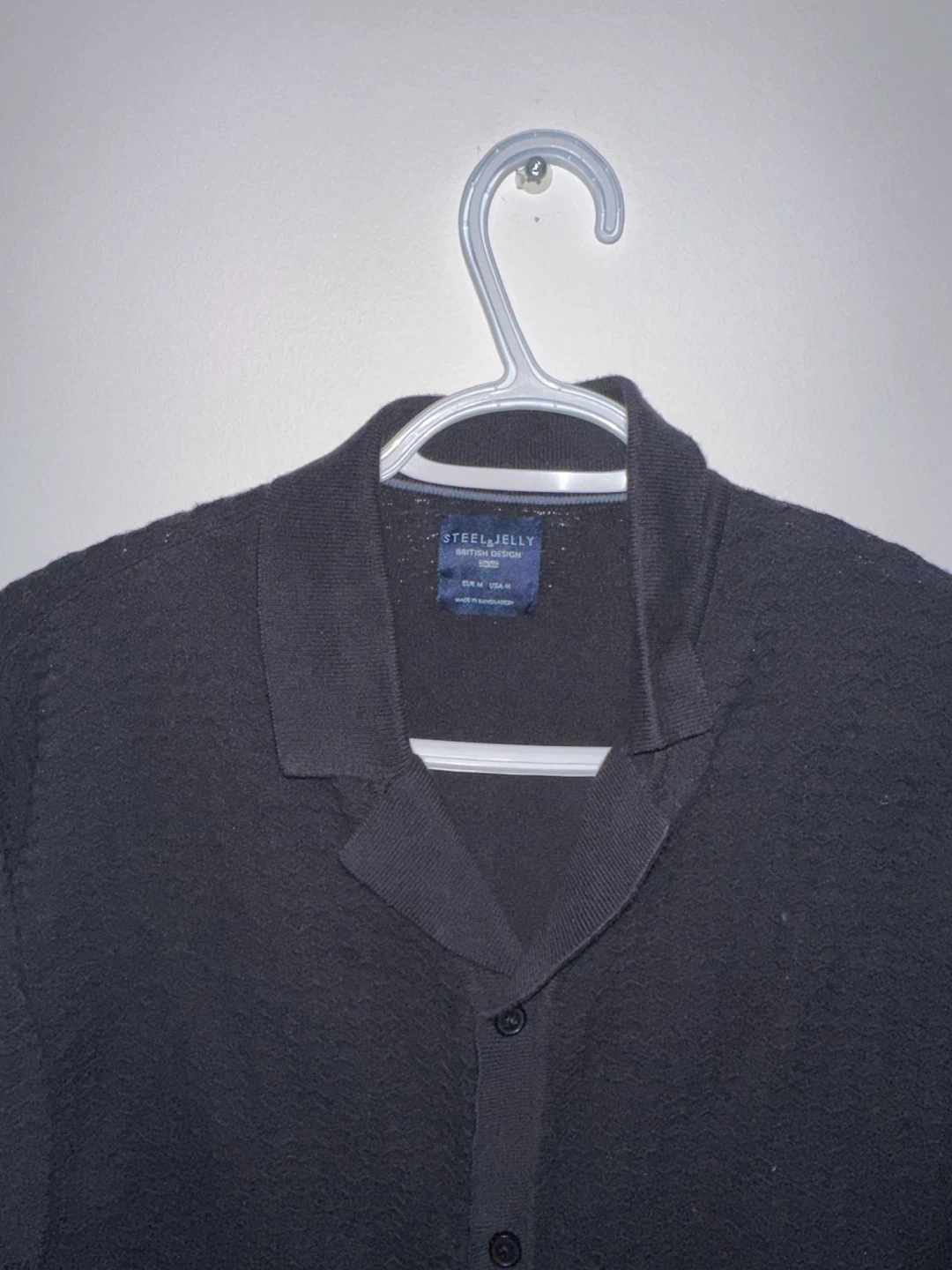 Steel & Jelly Men's Black Textured Short Sleeve Button-Up Shirt - photo 2