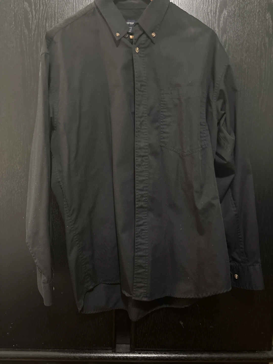 Black Button-Up Dress Shirt
