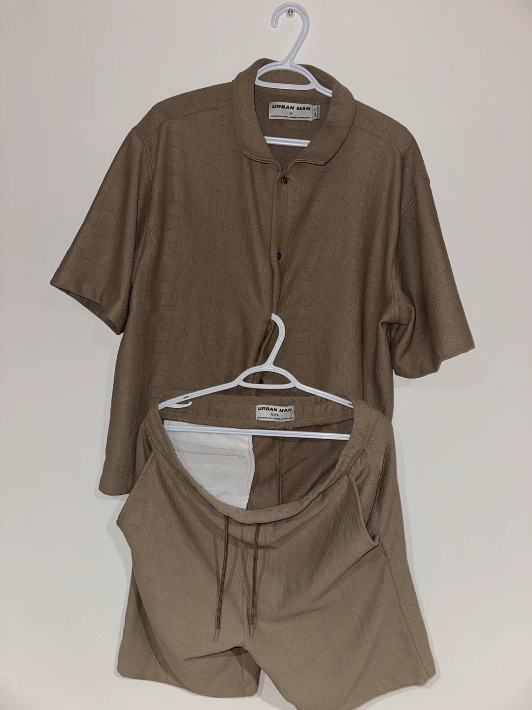 Urban Man Linen Blend Shirt and Shorts Set - M/L - photo 2