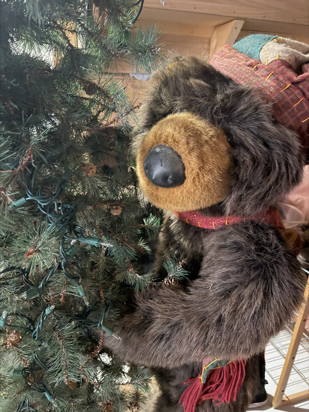 Plush Bear with Christmas Tree - photo 2