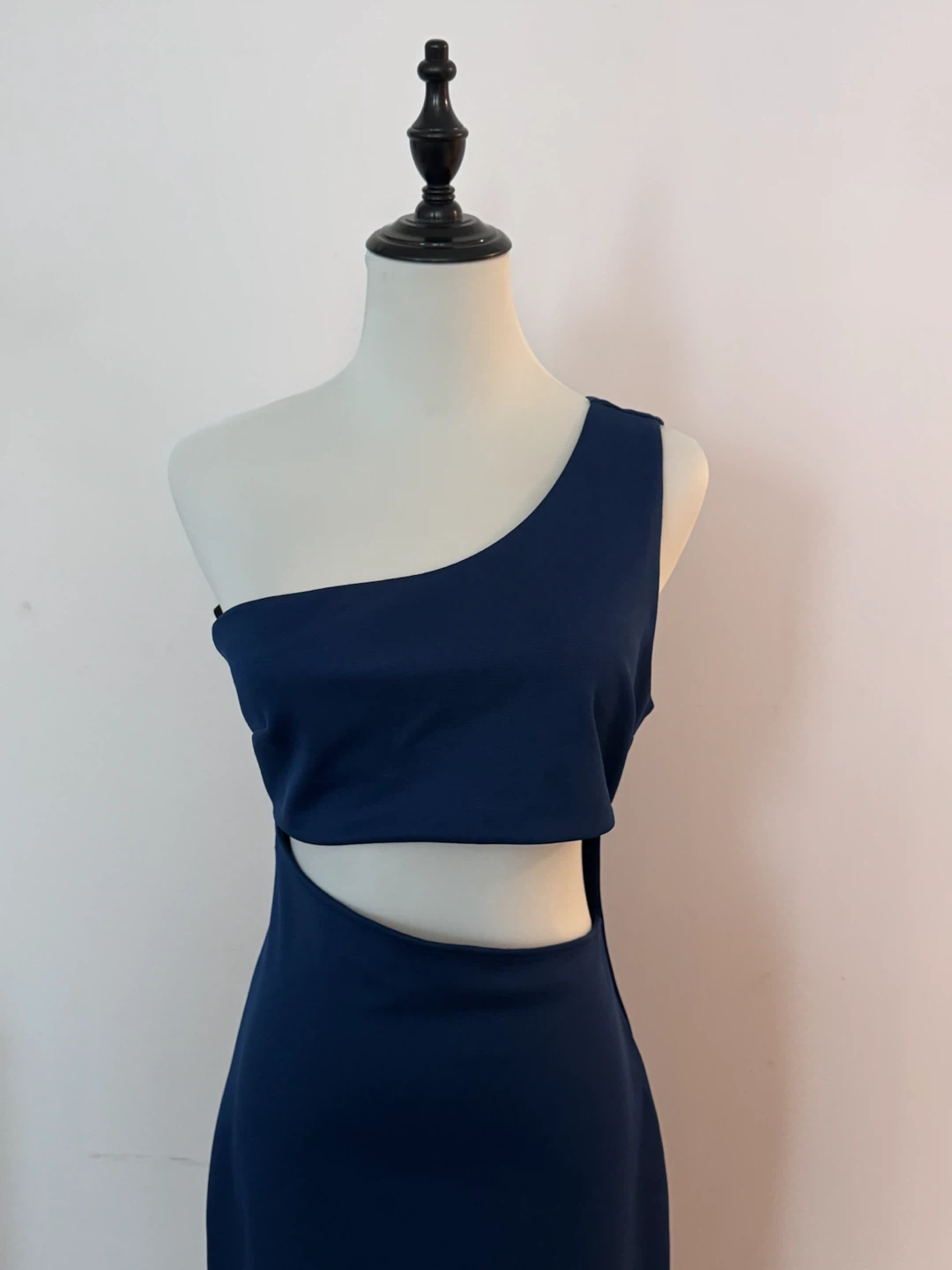 Forever 21 Navy One-Shoulder Cutout Dress - Medium - photo 3