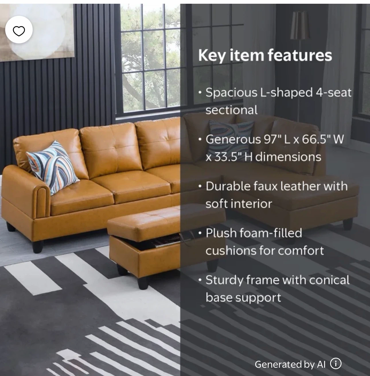 L shape sofa
