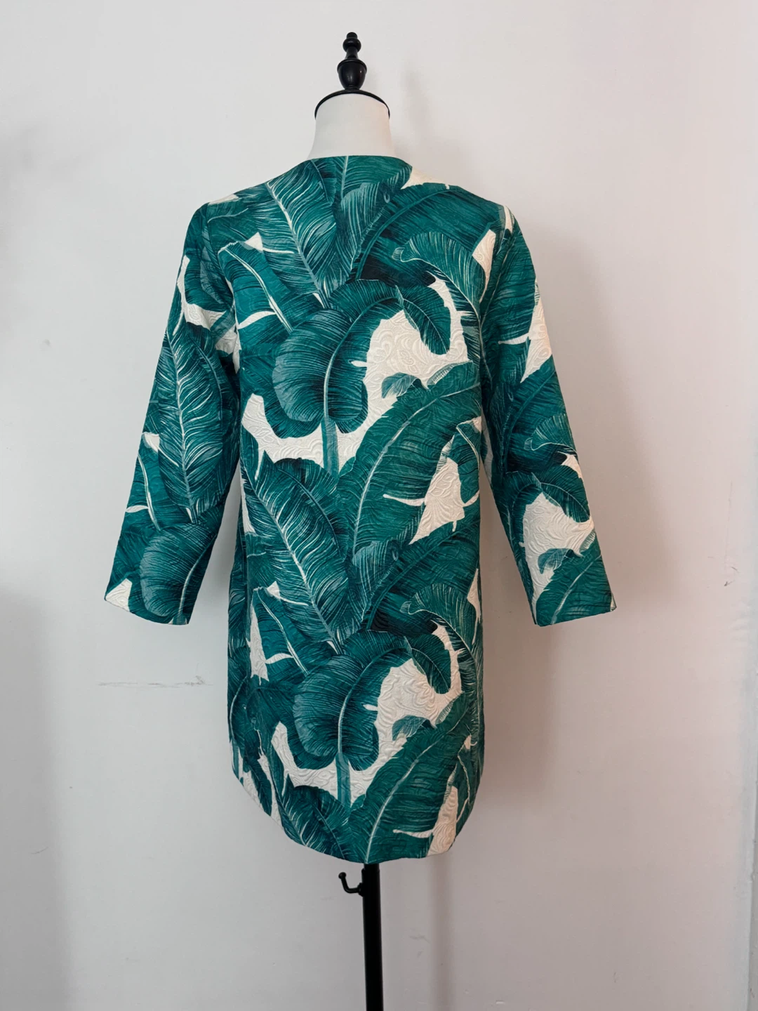 Green Leaf Print Jacket - photo 4