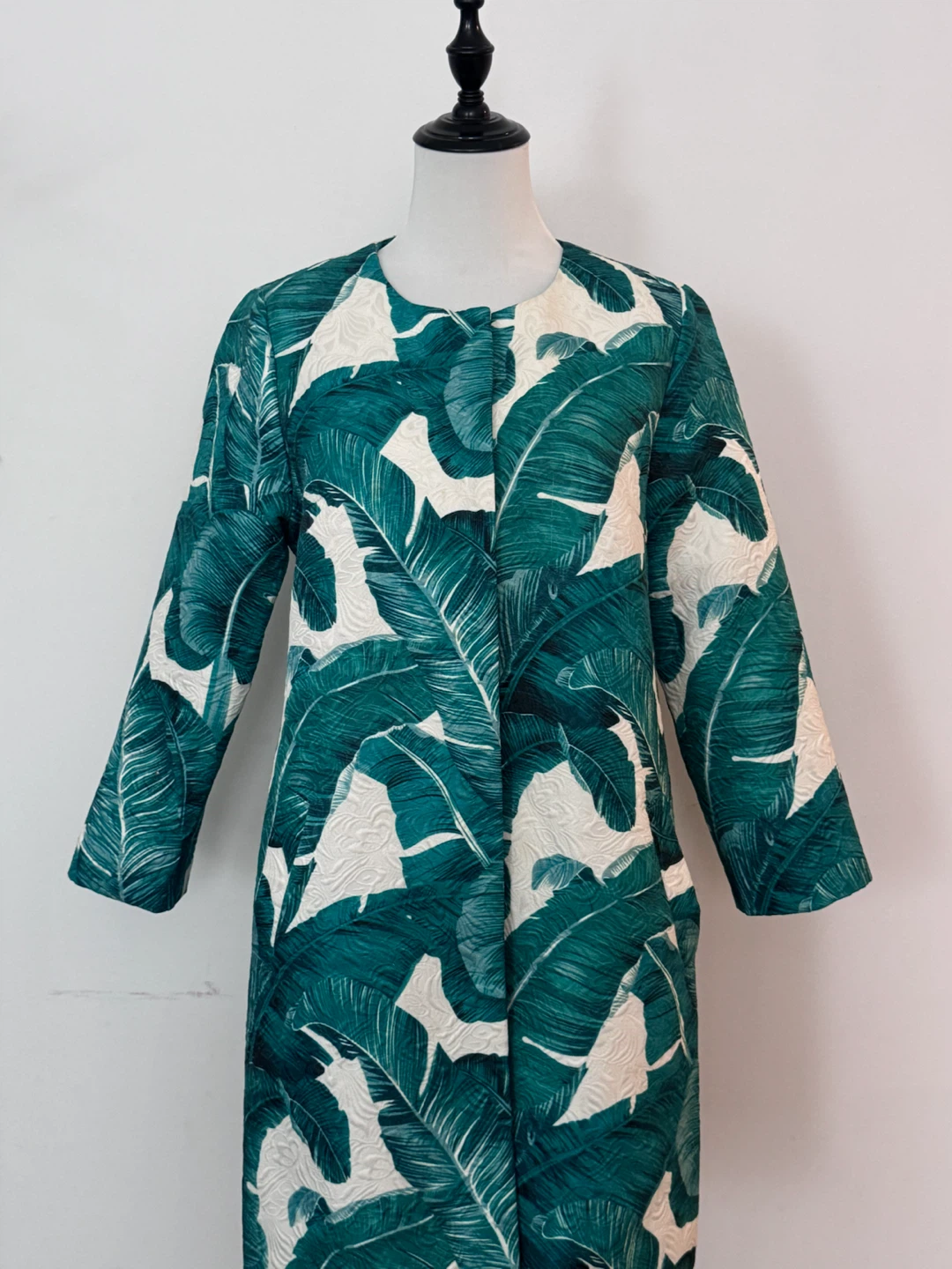 Green Leaf Print Jacket - photo 5