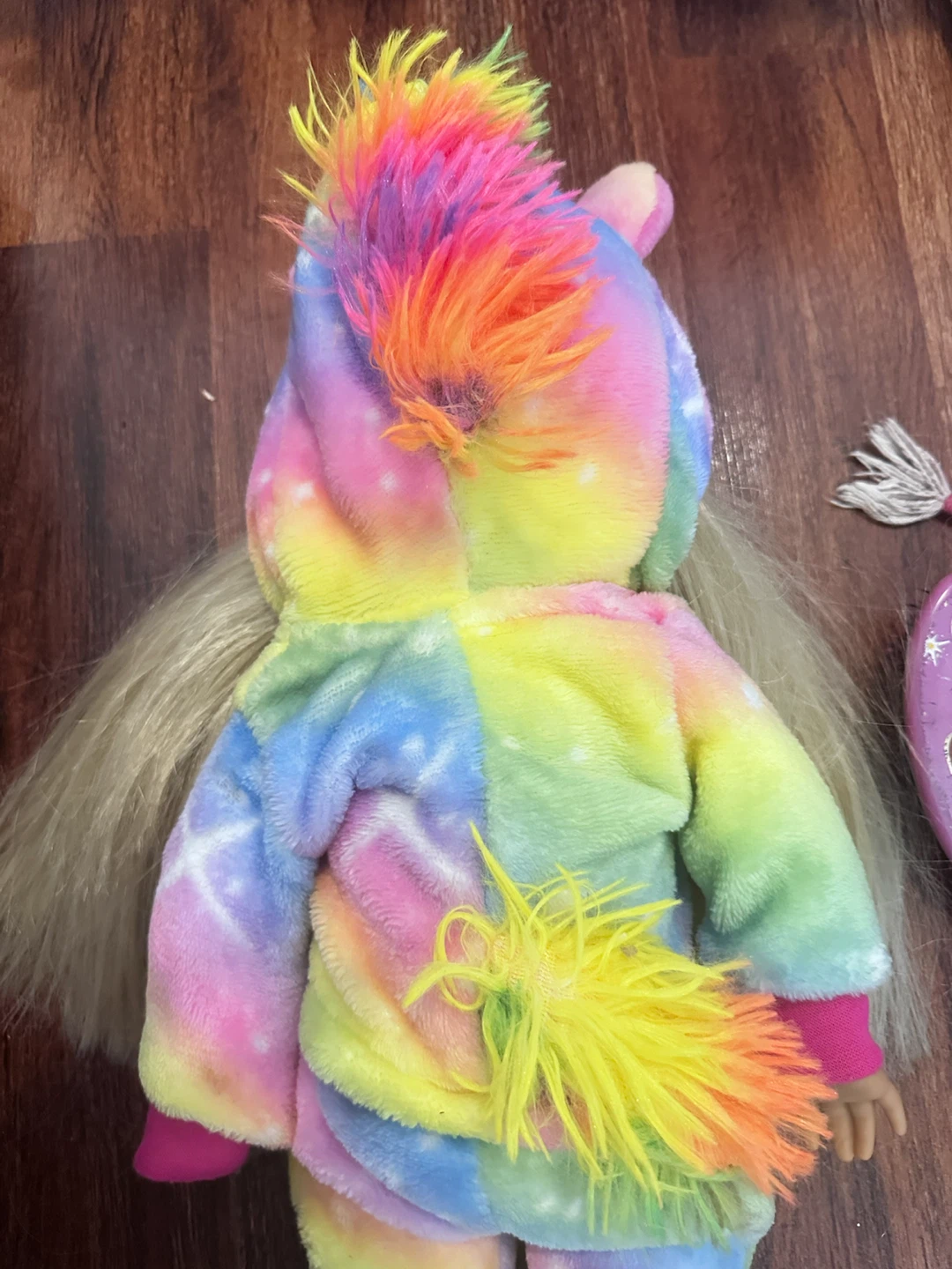 American girl Doll with Rainbow Unicorn Pajamas - photo 3