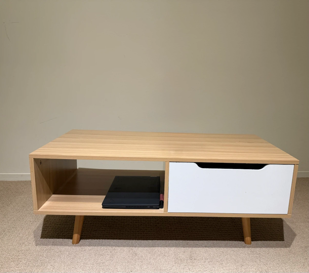 Mid-century Modern Coffee Table with Drawer