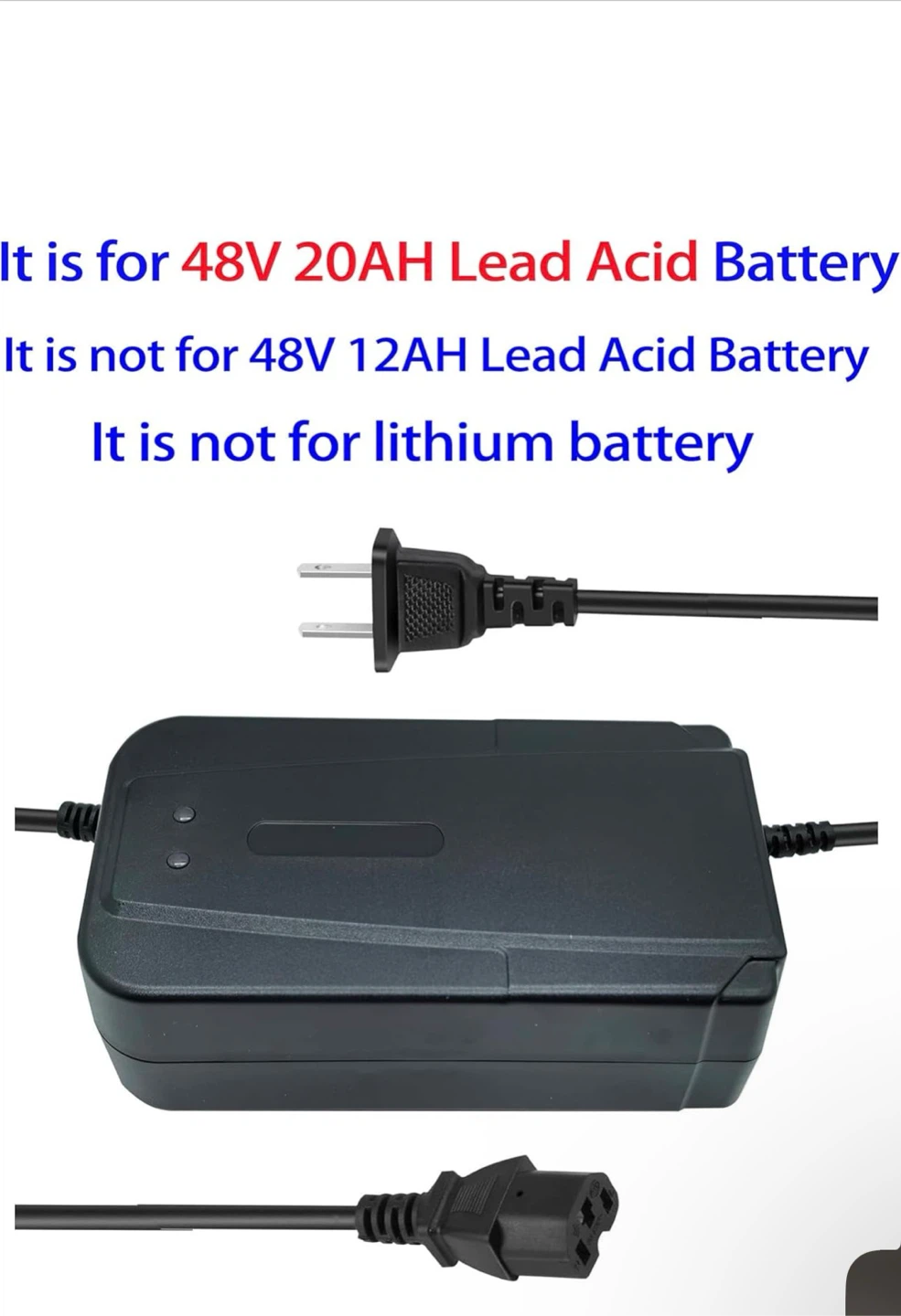 48V 20AH Lead Acid Battery Charger - photo 2