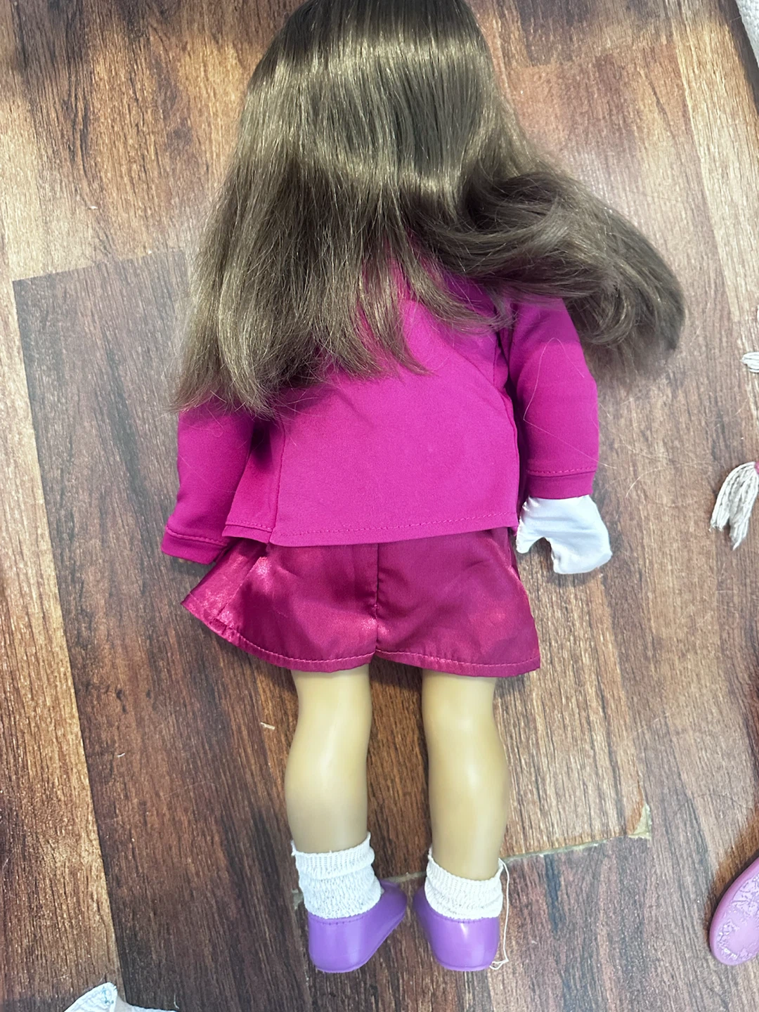 American Girl Doll with Pink Dress and Cardigan - photo 3