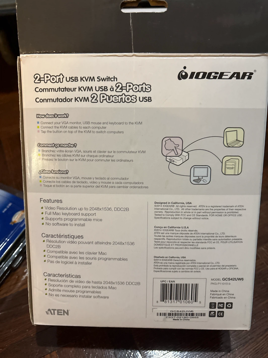 IOGEAR 2-Port USB KVM Switch - photo 2