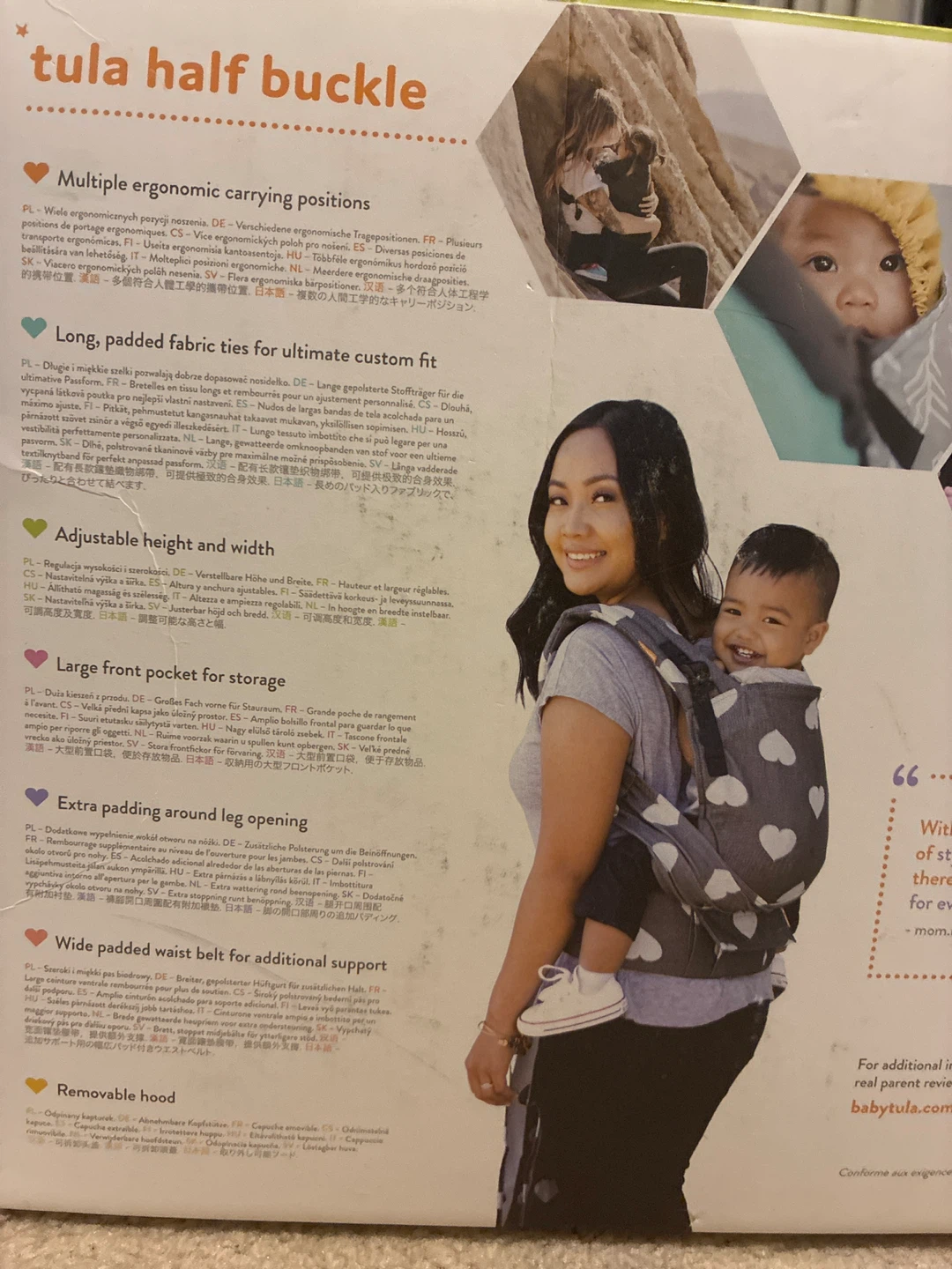 Tula Half Buckle Baby Carrier - Play Hearts - photo 2