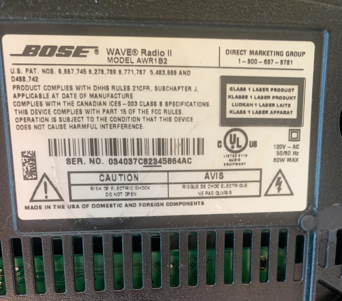 Bose WAVE Radio II Model AWR1B2 with Remote - photo 2