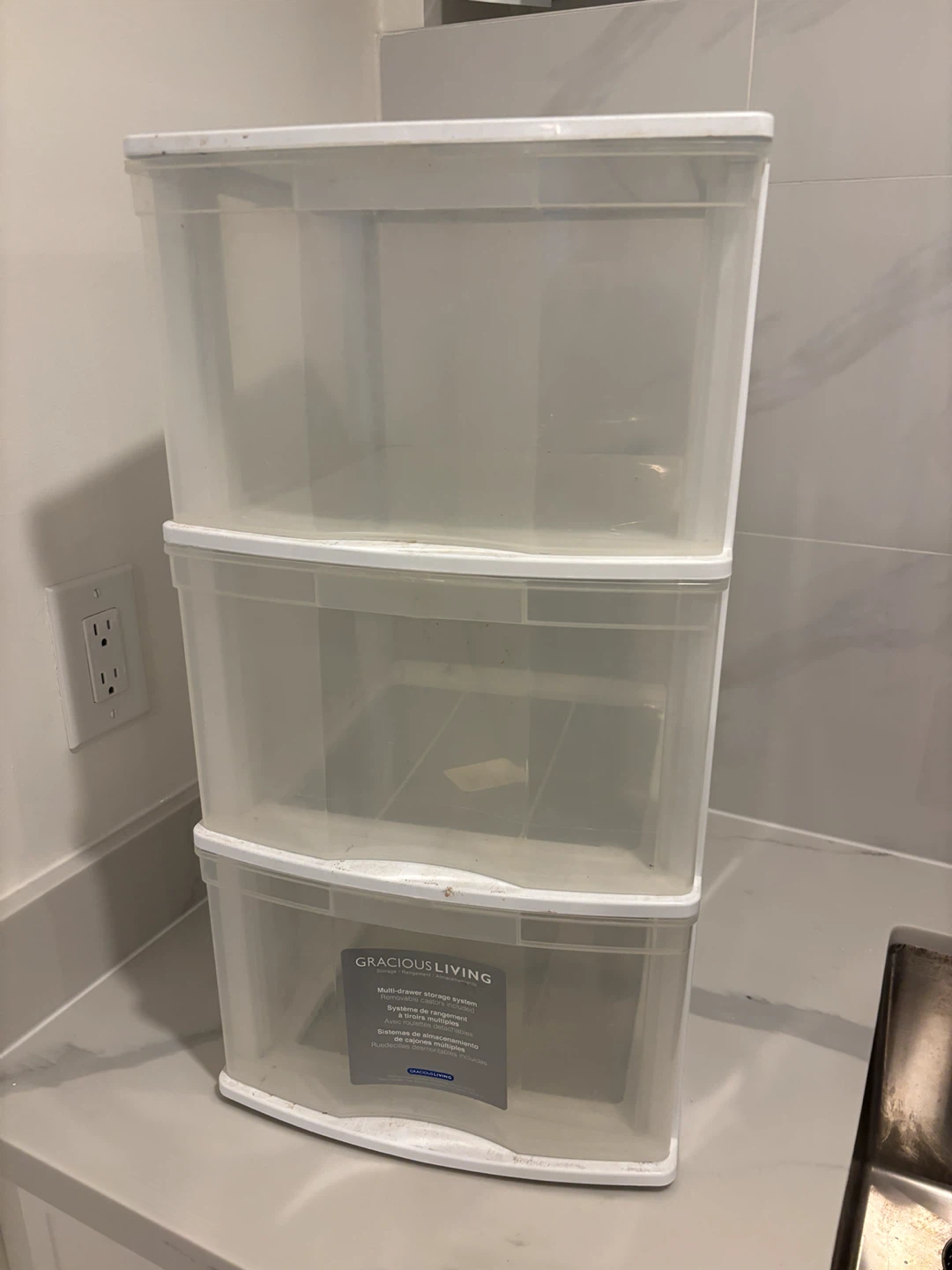 Gracious Living 3-Drawer Storage System