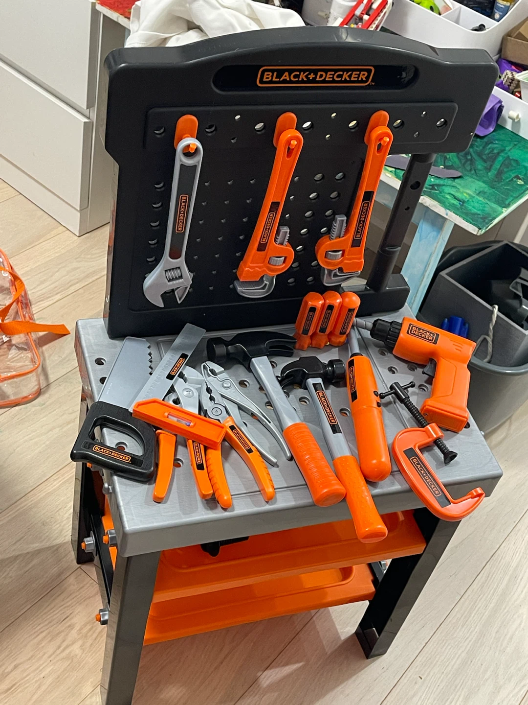 Black + Decker Toy Workbench with Accessories